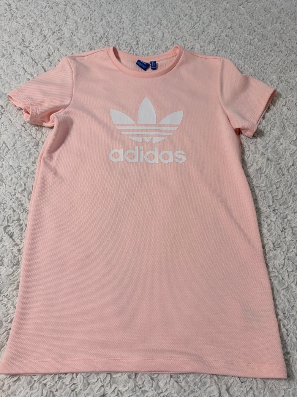 Adidas Originals Trefoil Textured T-Shirt – Women’s Small – Pink – Excellent Con
